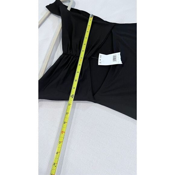 Asos DESIGN LITTLE BLACK DRESS OPEN FRONT SIZE 4 NEW WITH TAGS - Picture 14 of 14